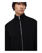 Song for the mute Zip Up Funnel Cardigan Black