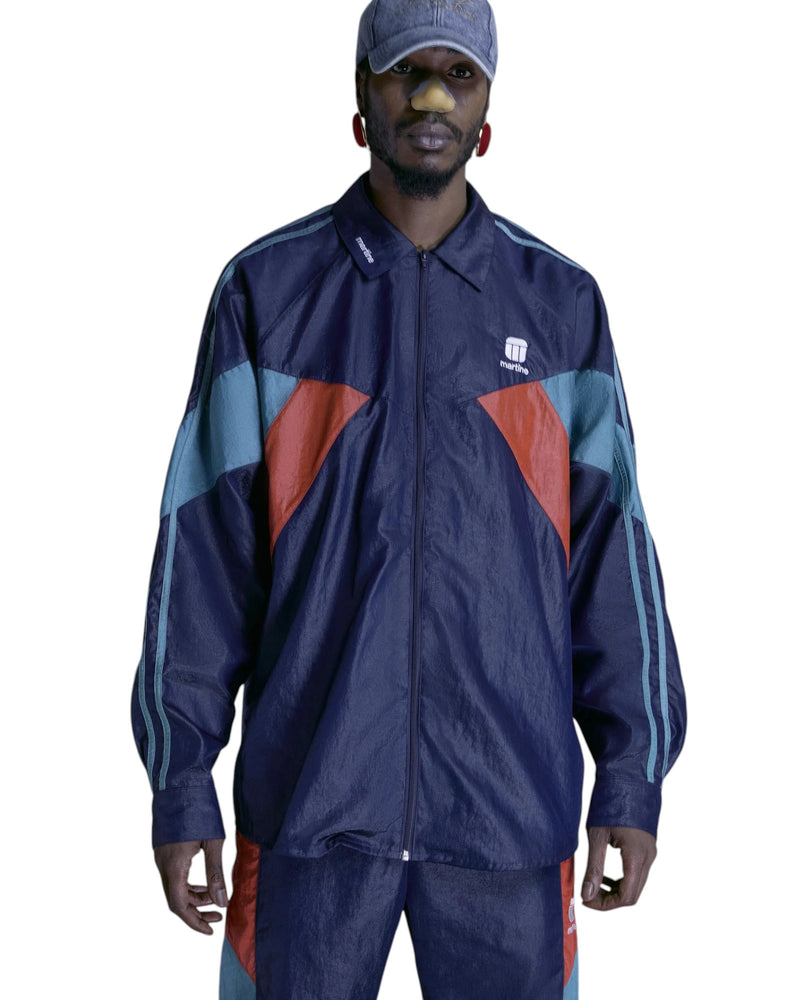 Martine Rose Shirt Track Jacket Navy