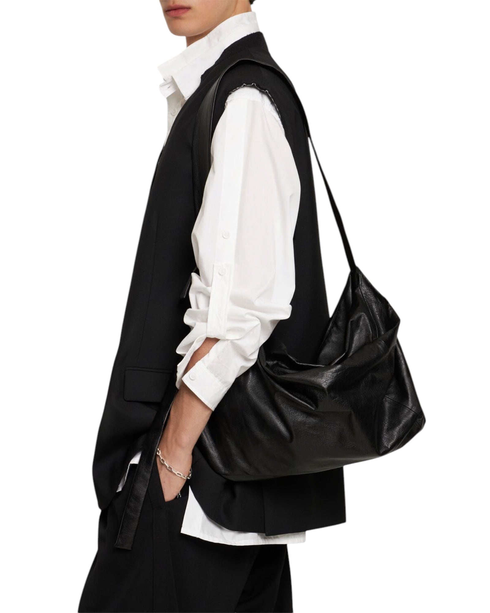 Discord by Yohji Yamamoto Puff Cross Body Bag Medium Black