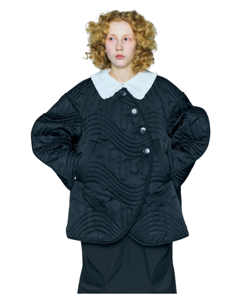 Enfold Quilted Jacket Black