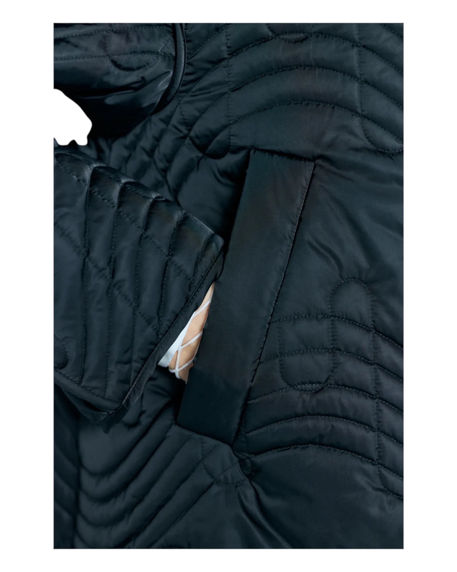 Enfold Quilted Jacket Black