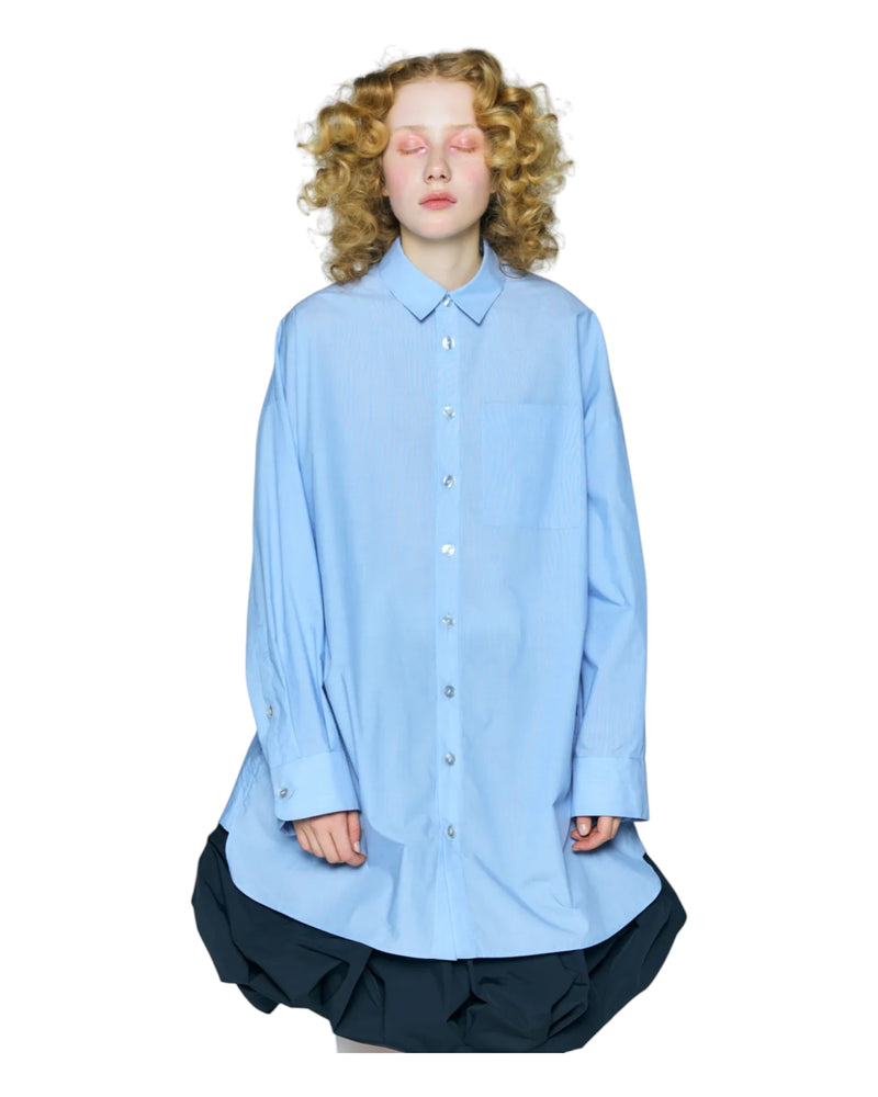 Enfold Tucked BIG Shirt Light Blue