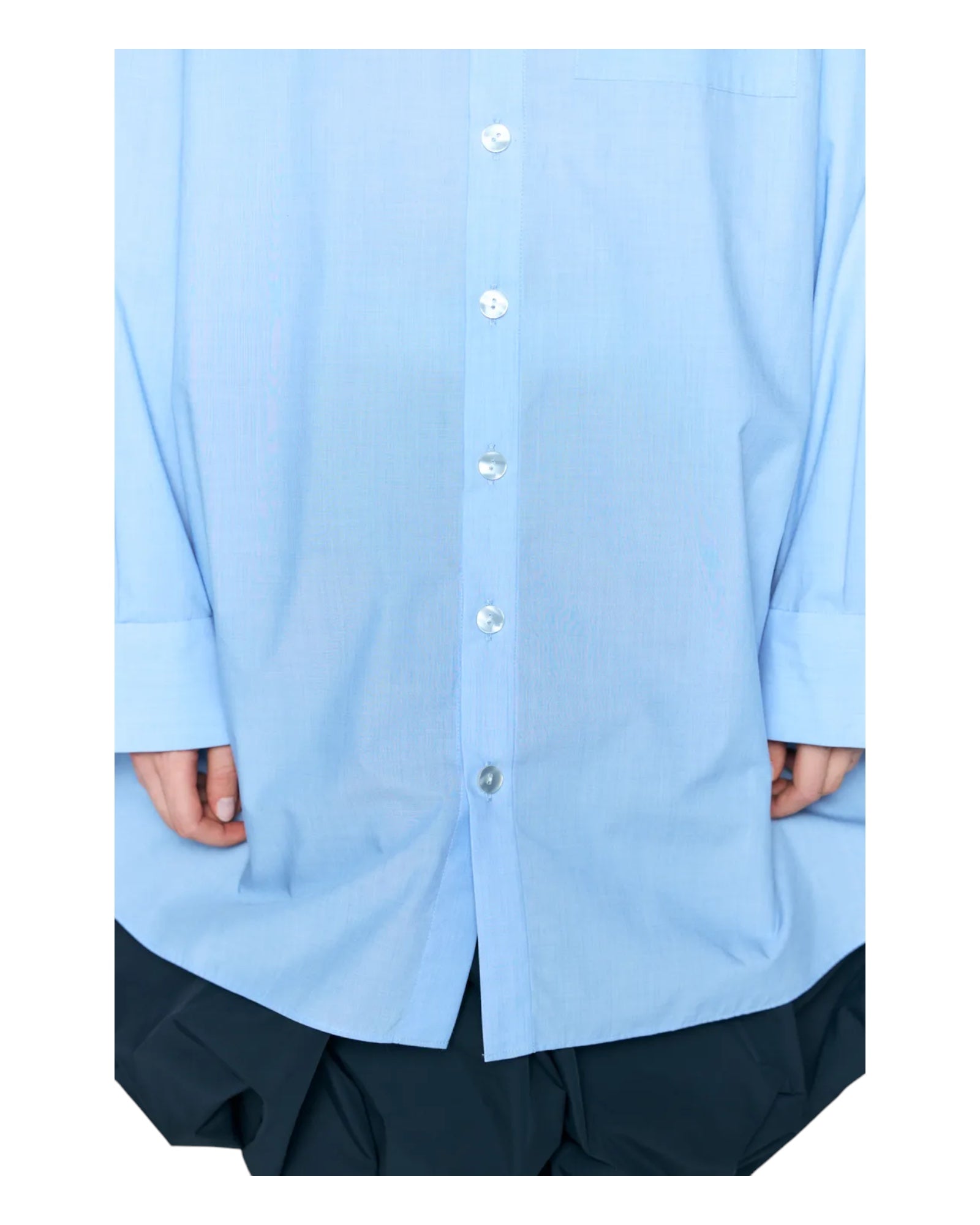 Enfold Tucked BIG Shirt Light Blue