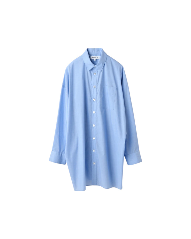 Enfold Tucked BIG Shirt Light Blue