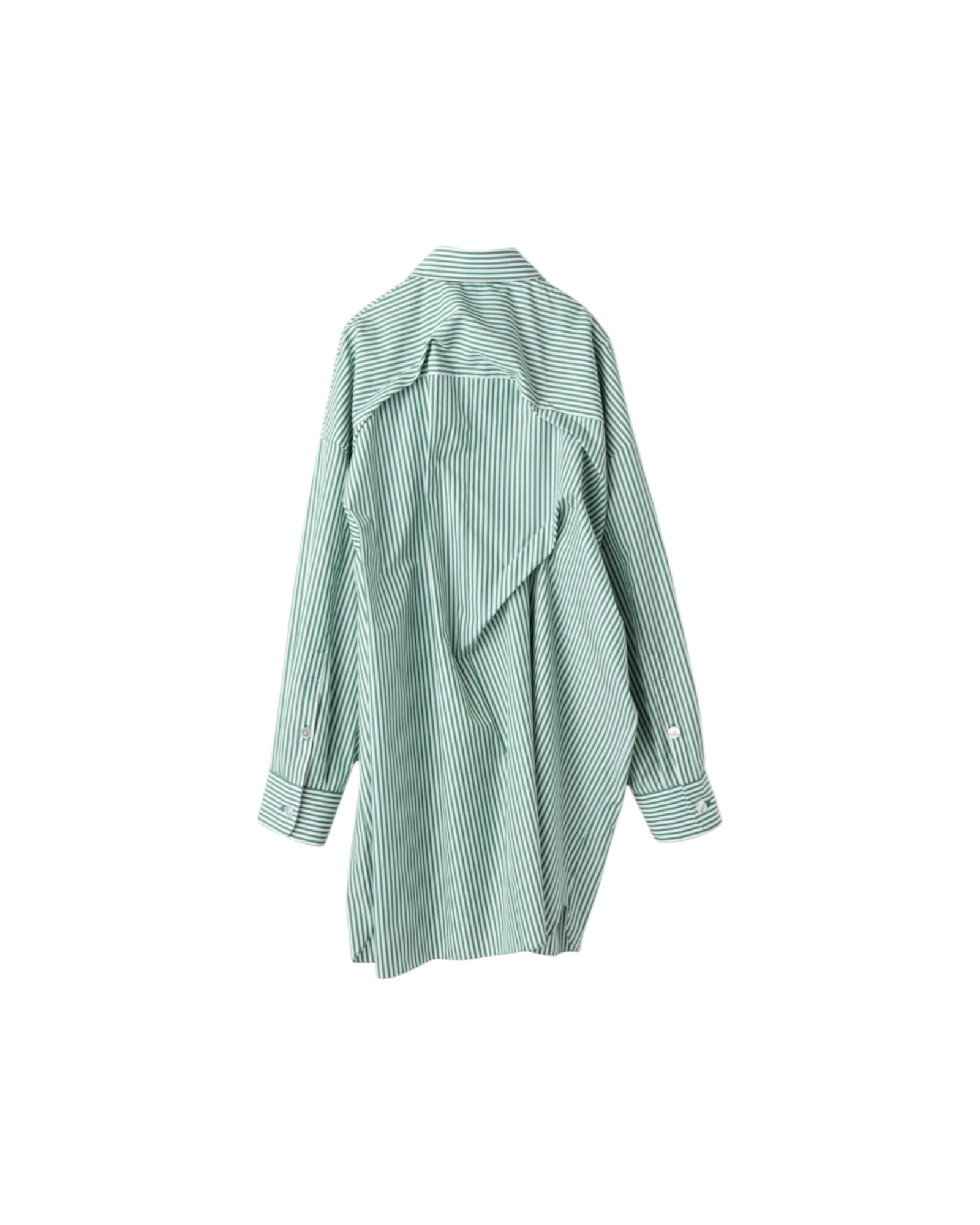 Enfold Stripe Tucked BIG Shirt Green
