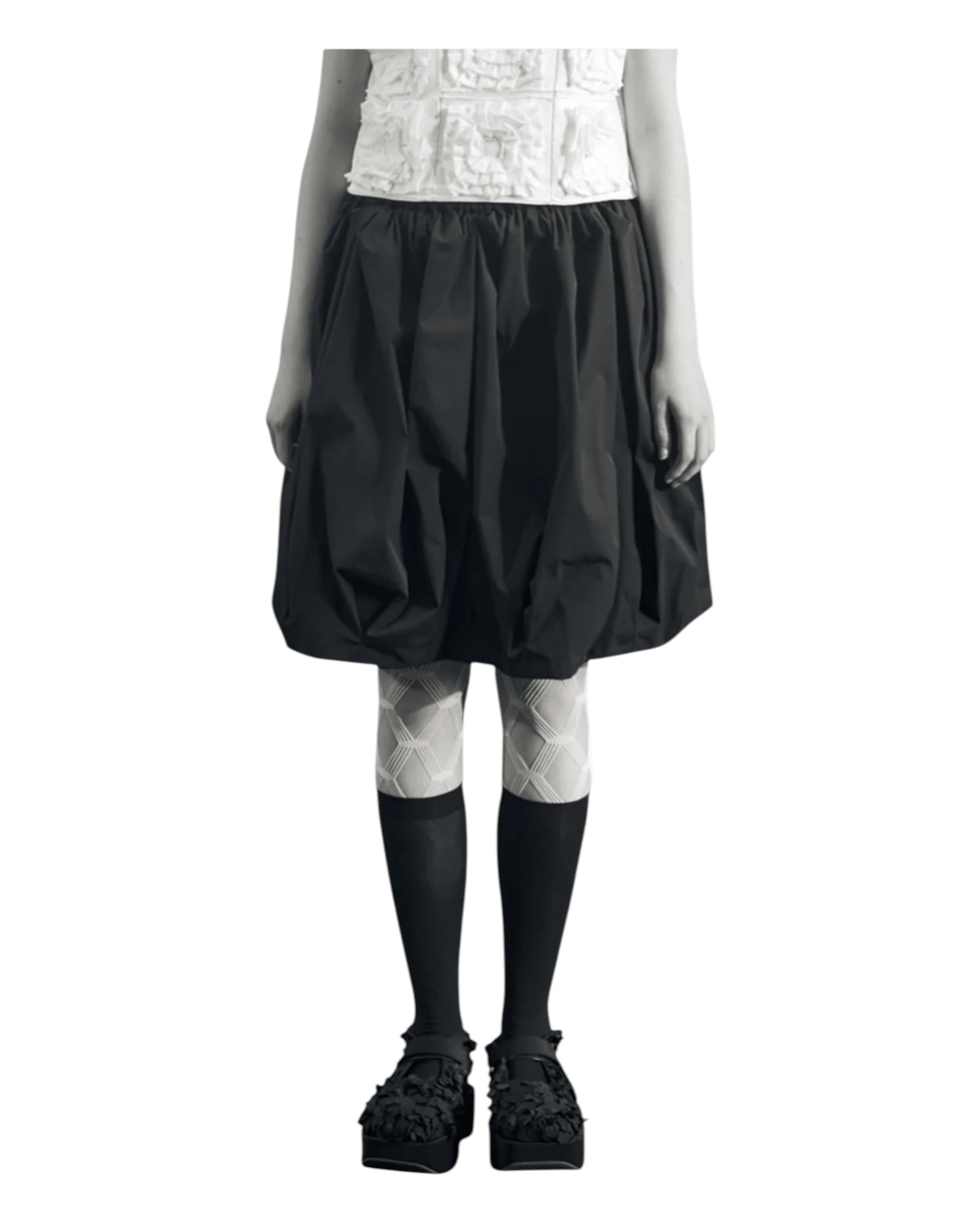 Enfold Balloon Mini Skirt Black