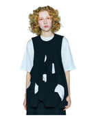 Enfold Tone Hole Vest Black