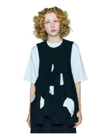 Enfold Tone Hole Vest Black