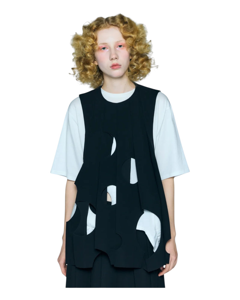 Enfold Tone Hole Vest Black