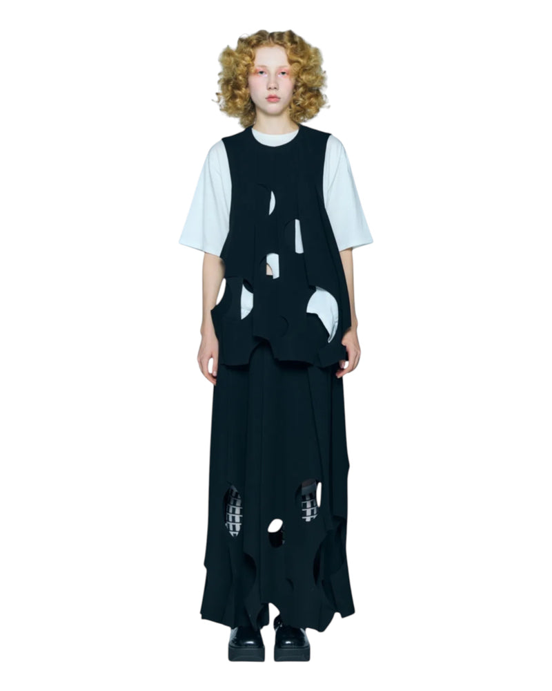 Enfold Tone Hole Vest Black