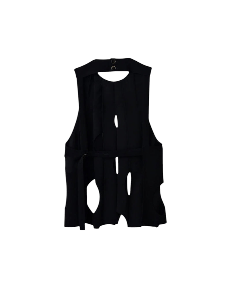 Enfold Tone Hole Vest Black