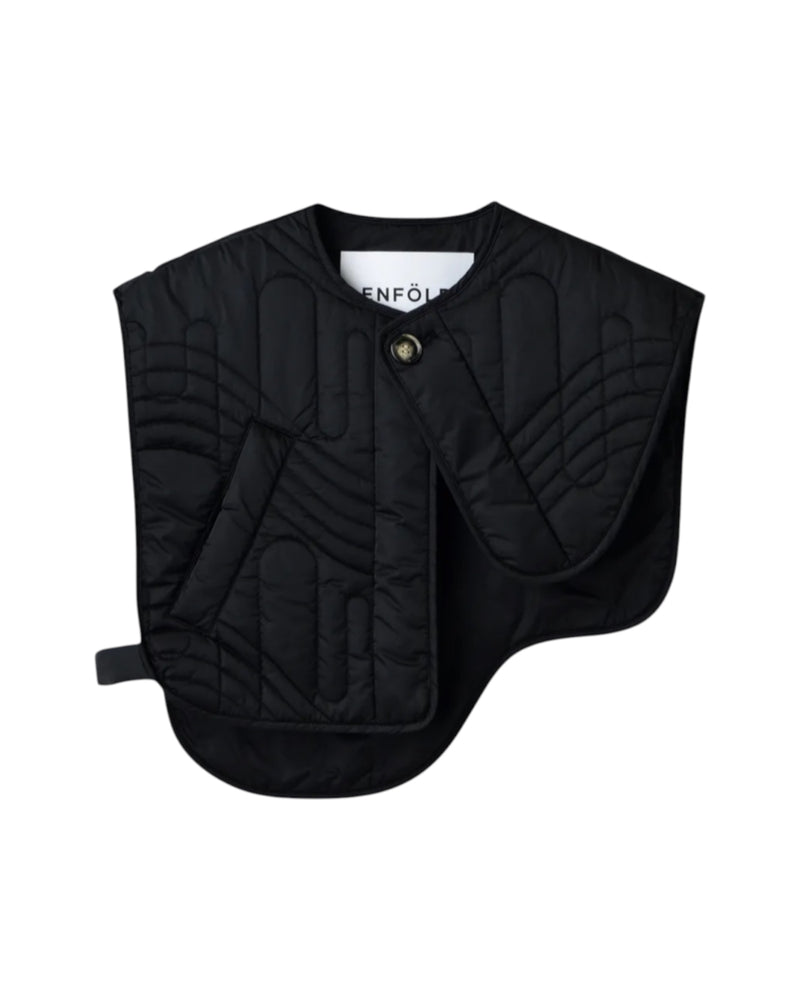 Enfold Quilted Vest Black
