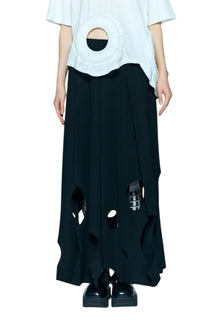 Enfold Tone Hole Skirt Black