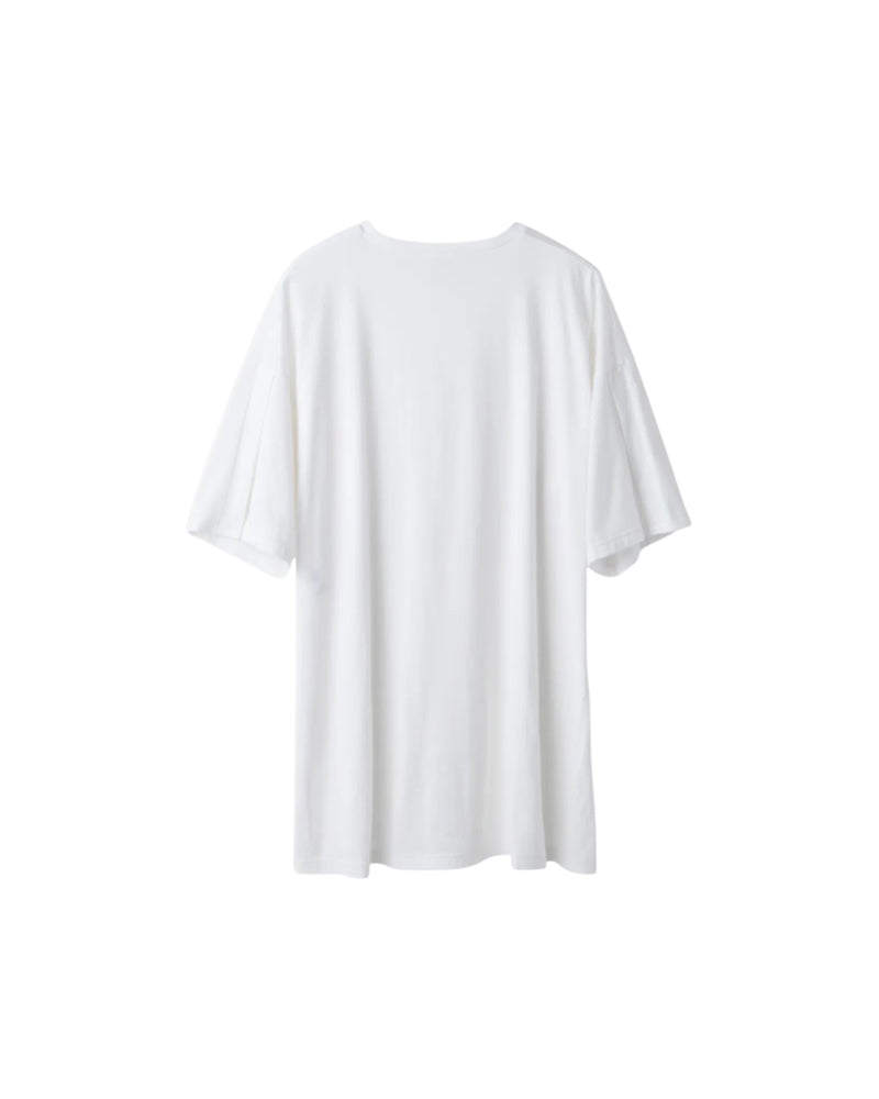 Enfold Slit Sleeve T-shirt White