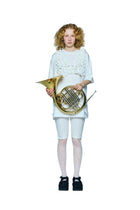 Enfold Slit Sleeve T-shirt White