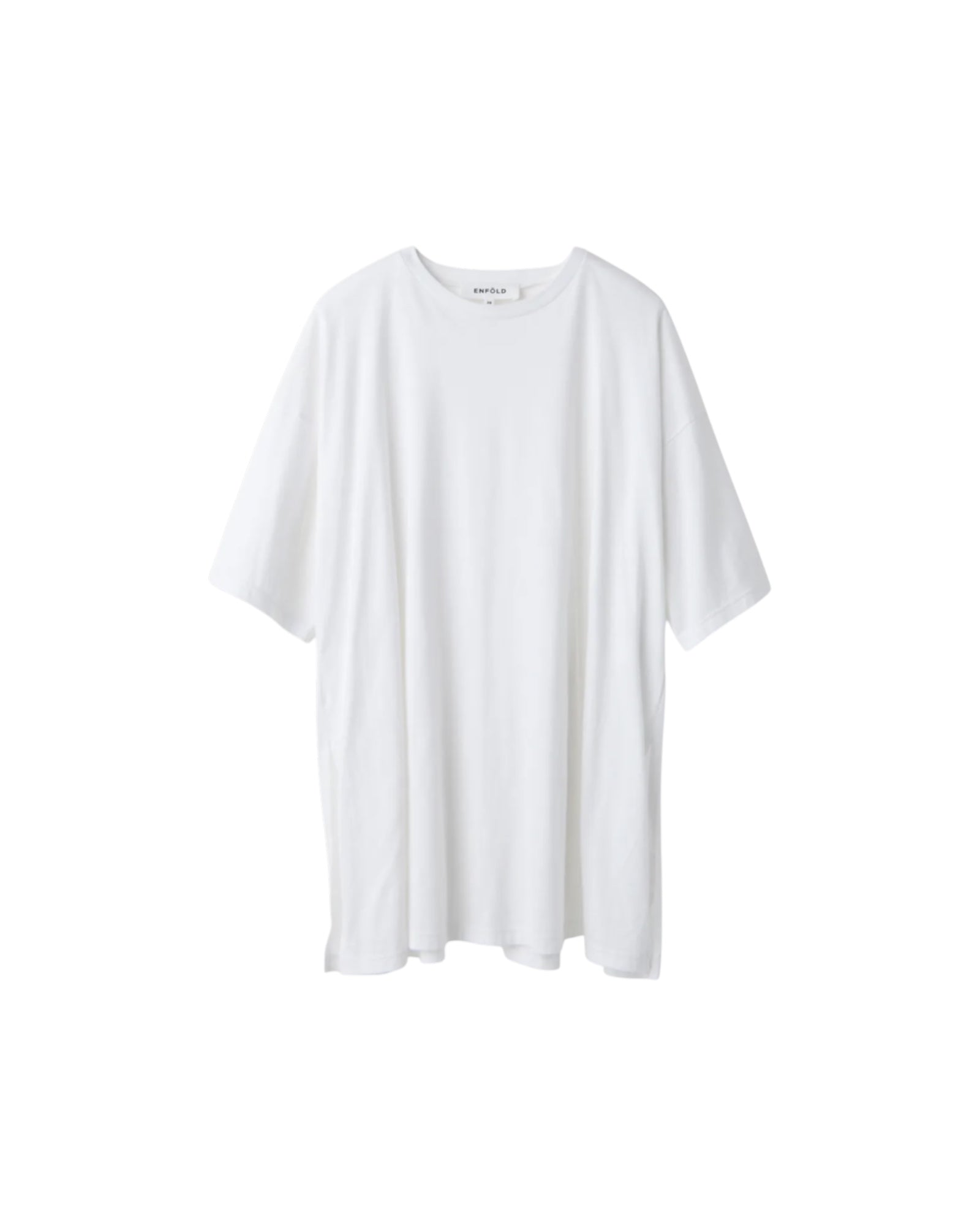 Enfold Slit Sleeve T-shirt White