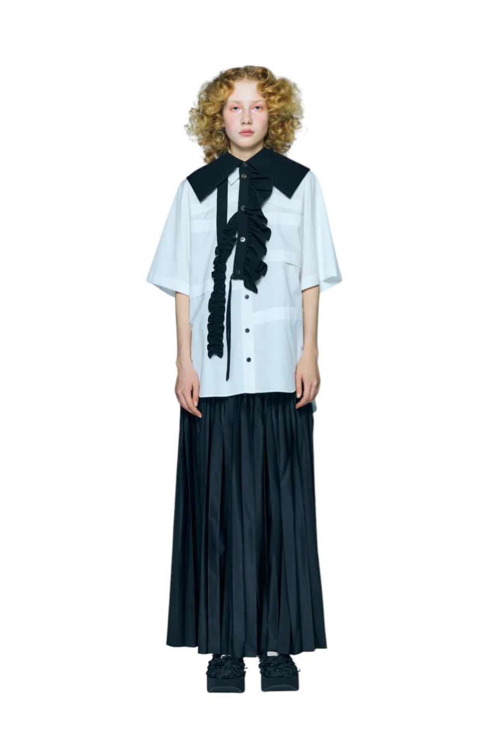 Enfold White Step Shirt White