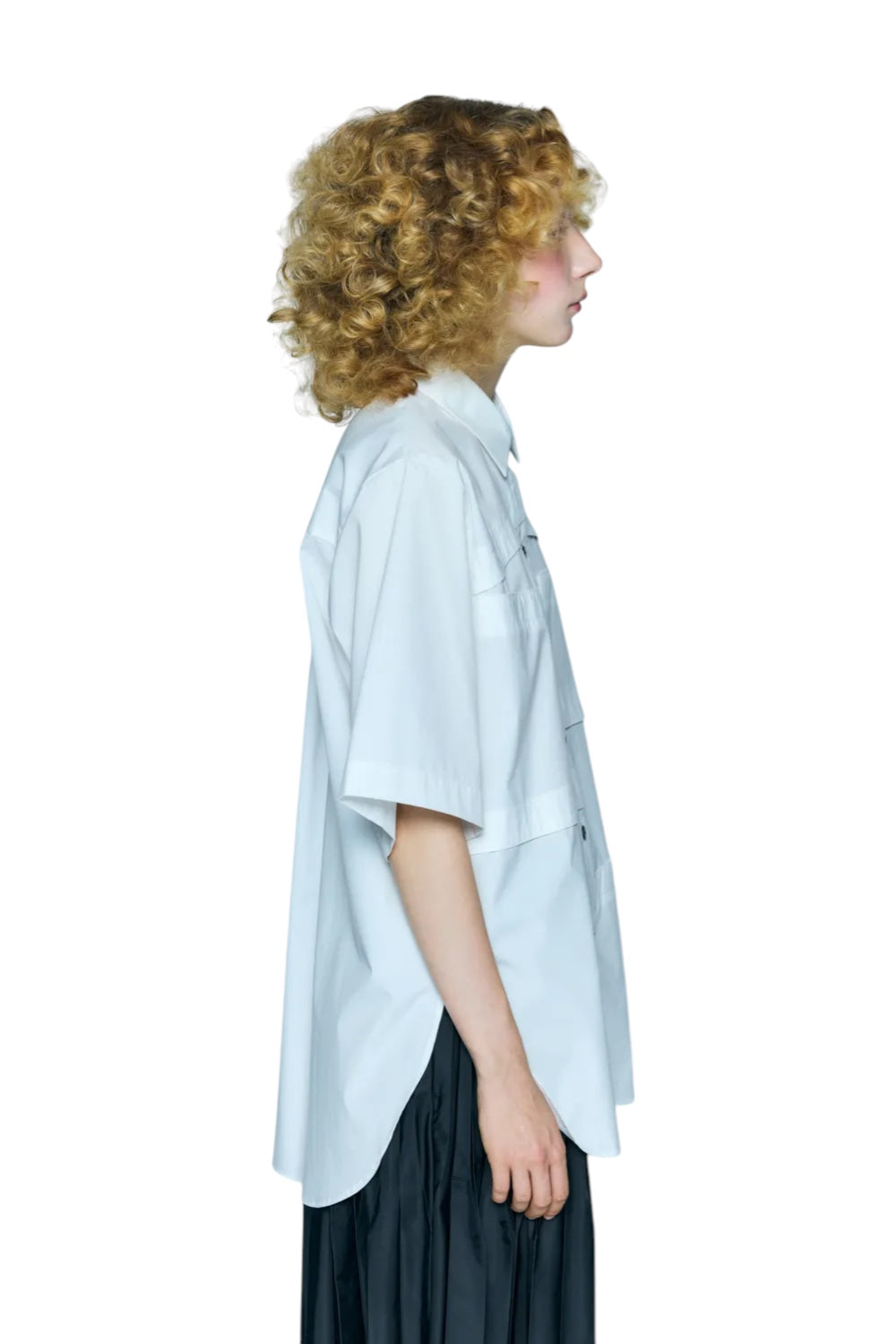 Enfold White Step Shirt White