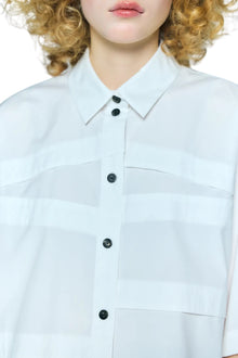 Enfold White Step Shirt White
