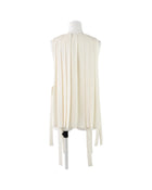 Enfold Pleated Vest Off White