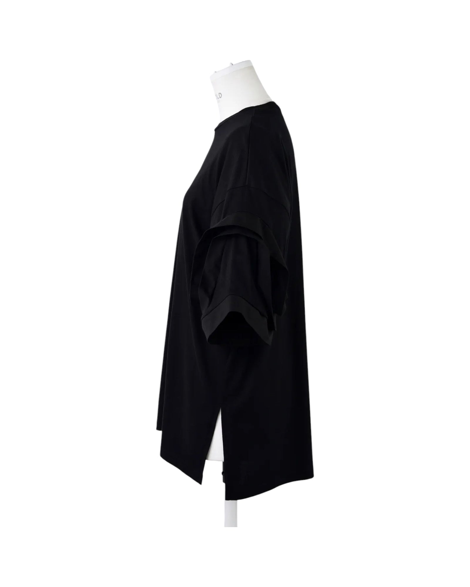Enfold Flower Sleeves T-Shirt Black