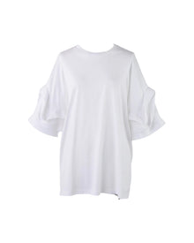 Enfold Flower Sleeves T-Shirt White