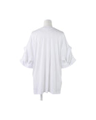 Enfold Flower Sleeves T-Shirt White