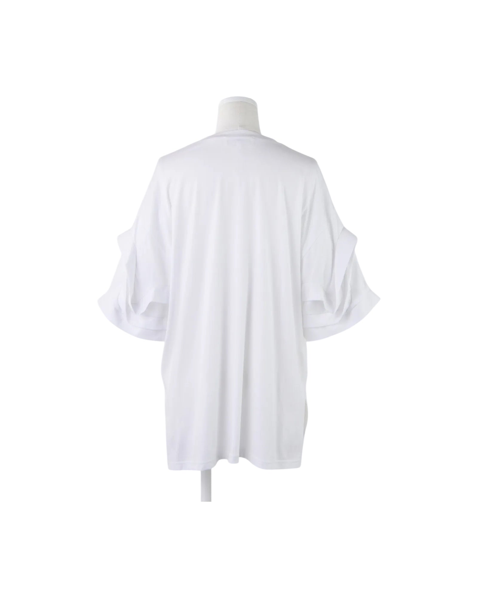 Enfold Flower Sleeves T-Shirt White