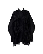 Enfold Gathered Shirt Black