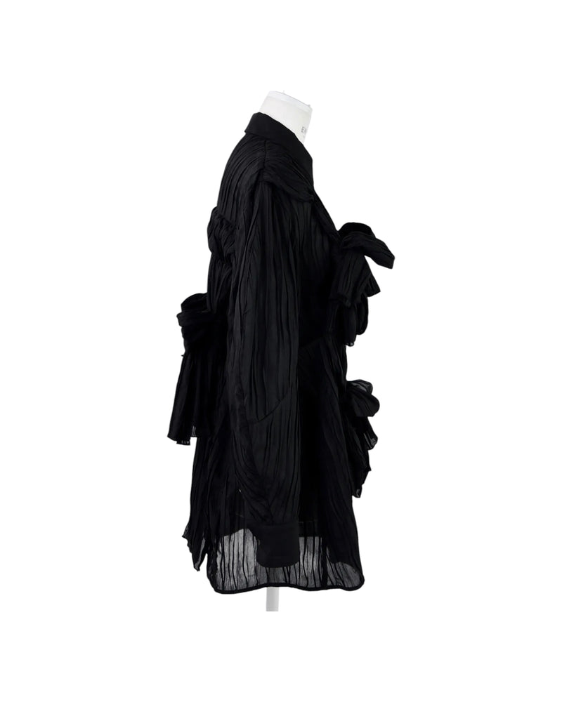 Enfold Gathered Shirt Black