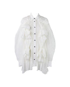 Enfold Gathered Shirt White