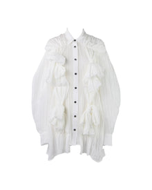 Enfold Gathered Shirt White