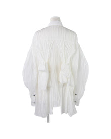 Enfold Gathered Shirt White