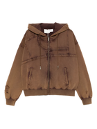 FengChenWang Sandwashed Ripped Jersey Hoodie