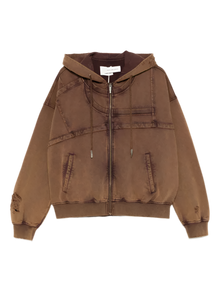 FengChenWang Sandwashed Ripped Jersey Hoodie