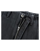DRIFTA "Crescent Cut" Vintage Washed Curved Jeans Black