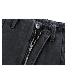 DRIFTA "Crescent Cut" Vintage Washed Curved Jeans Black