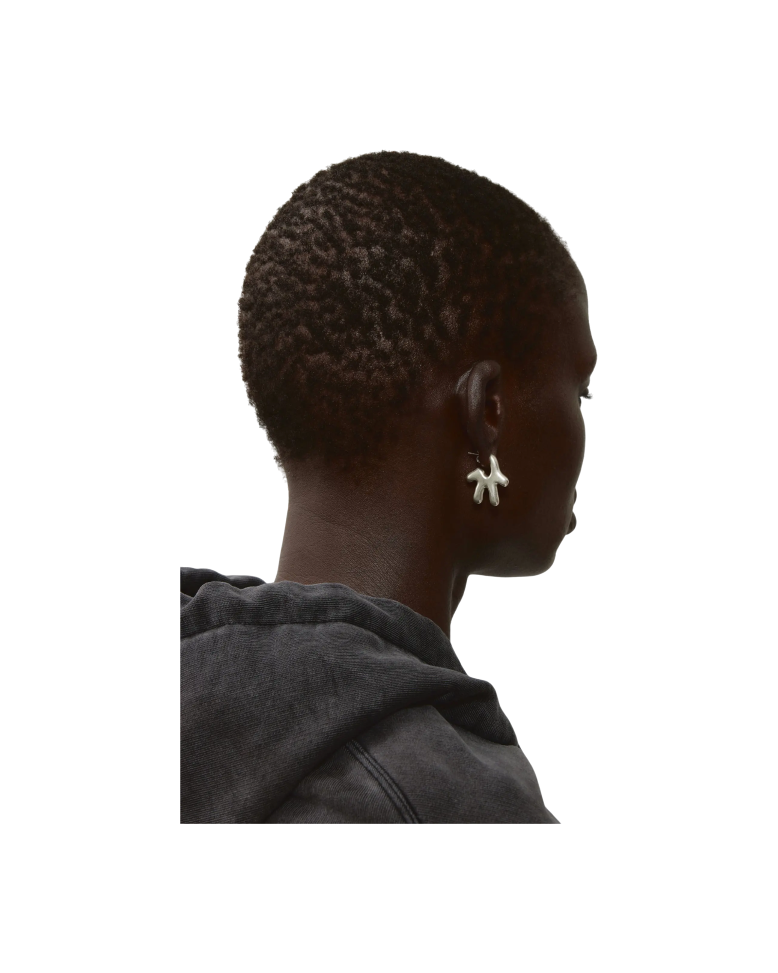 Avavav Earrings Old lady Brushed Silver