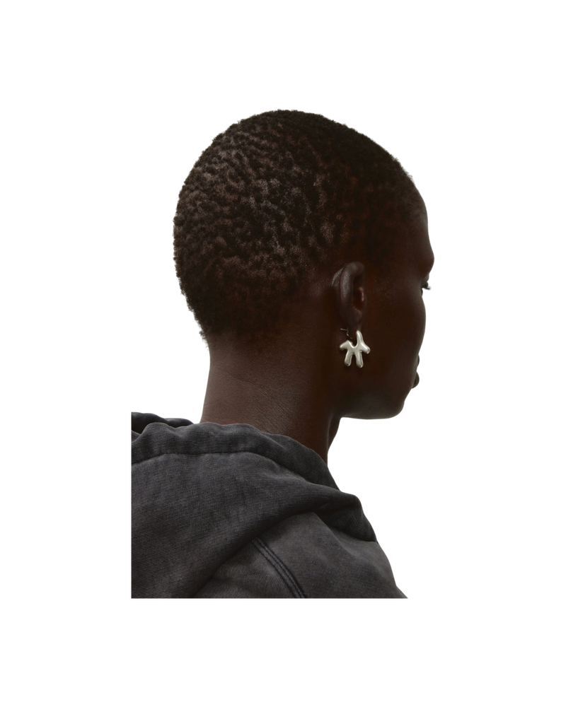 Avavav Earrings Old lady Brushed Silver