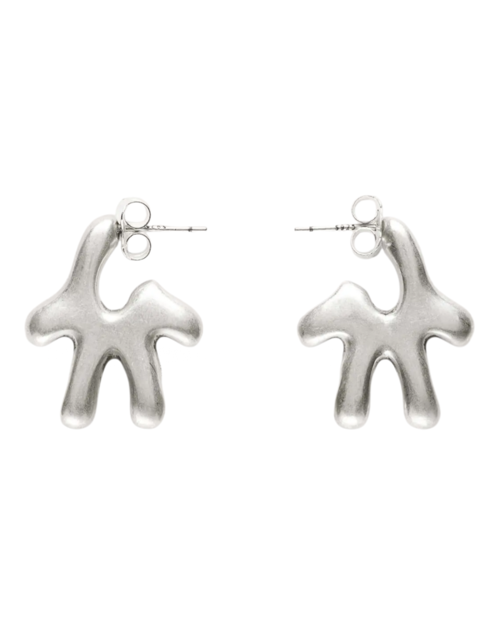 Avavav Earrings Old lady Brushed Silver