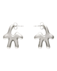 Avavav Earrings Old lady Brushed Silver