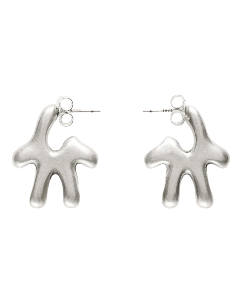 Avavav Earrings Old lady Brushed Silver