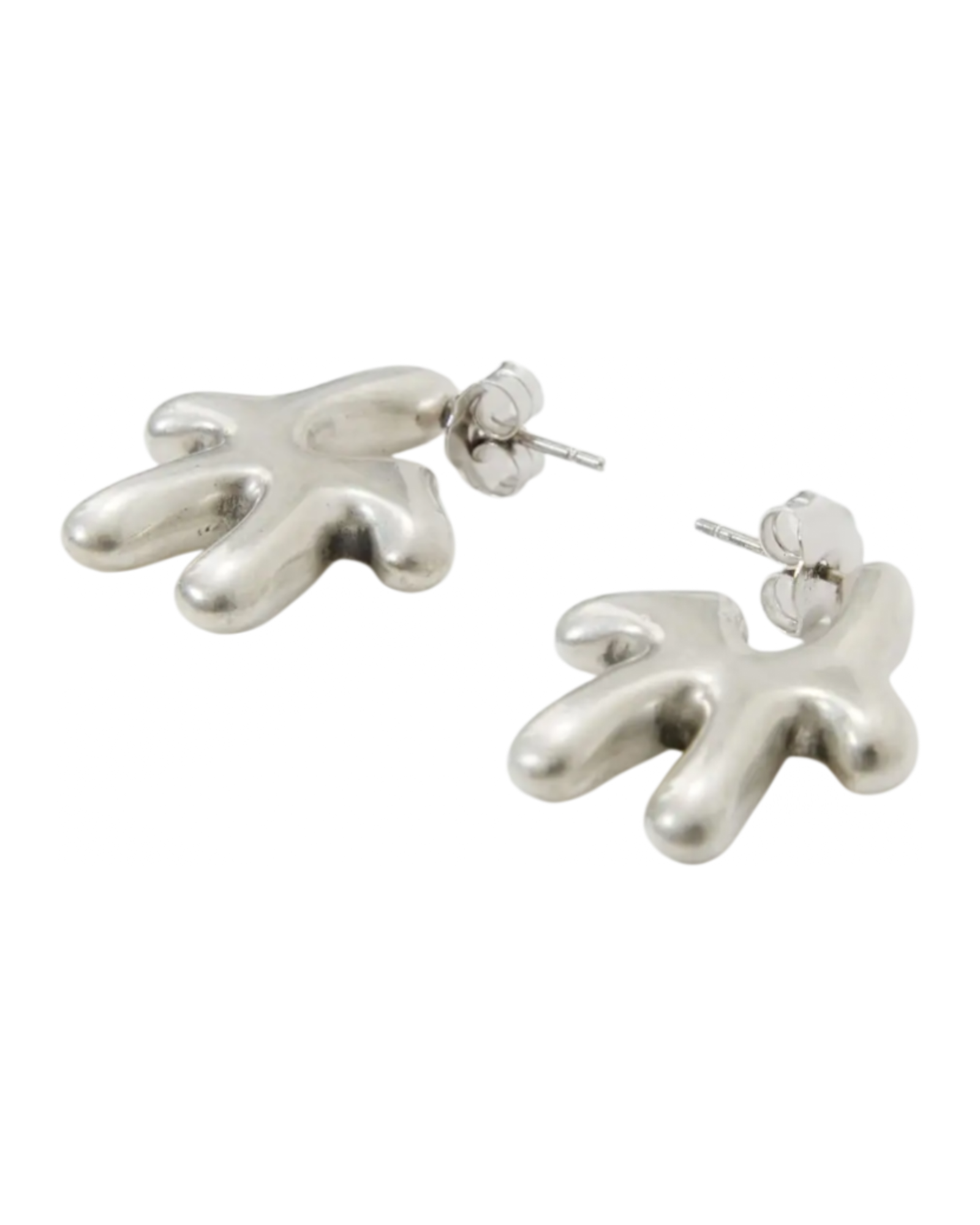 Avavav Earrings Old lady Brushed Silver