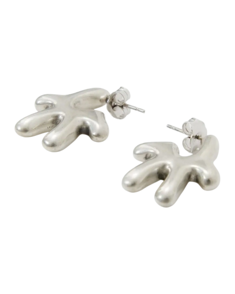 Avavav Earrings Old lady Brushed Silver