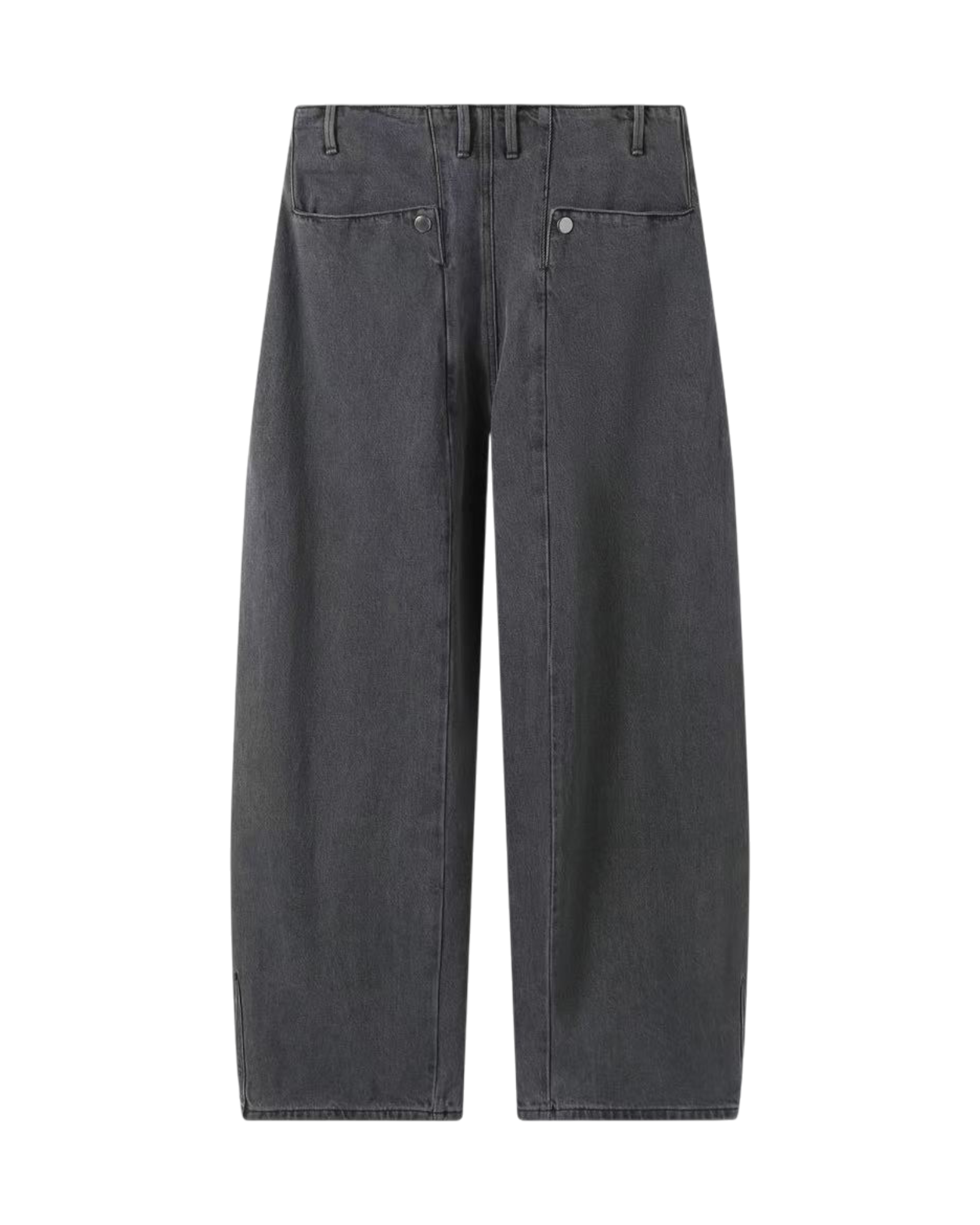 DRIFTA "Crescent Cut" Vintage Washed Curved Jeans Black