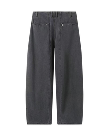 DRIFTA "Crescent Cut" Vintage Washed Curved Jeans Black