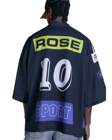Martine Rose Oversized Football Top Black