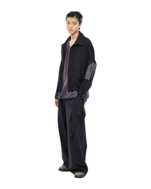Jiyong Kim Sun-Bleached Double Front Jacket Black