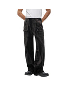 Jiyong Kim Sun-Bleached Double-Knee Trousers Black