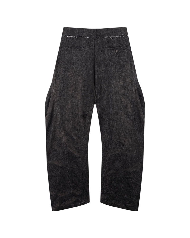 Jiyong Kim  Sun-Bleached 3D-Pocket Trousers Black